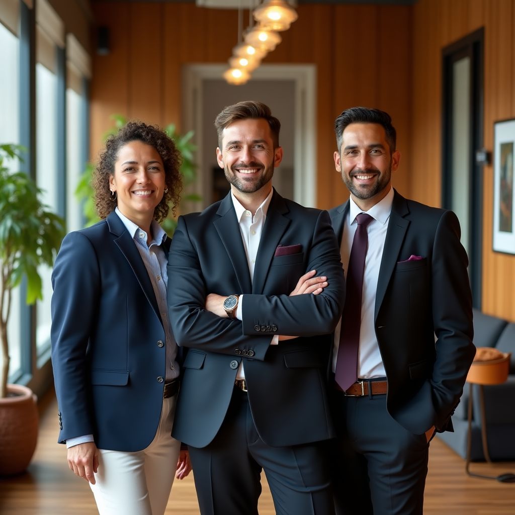 Equipo de FinConsult Argentina en oficina principal